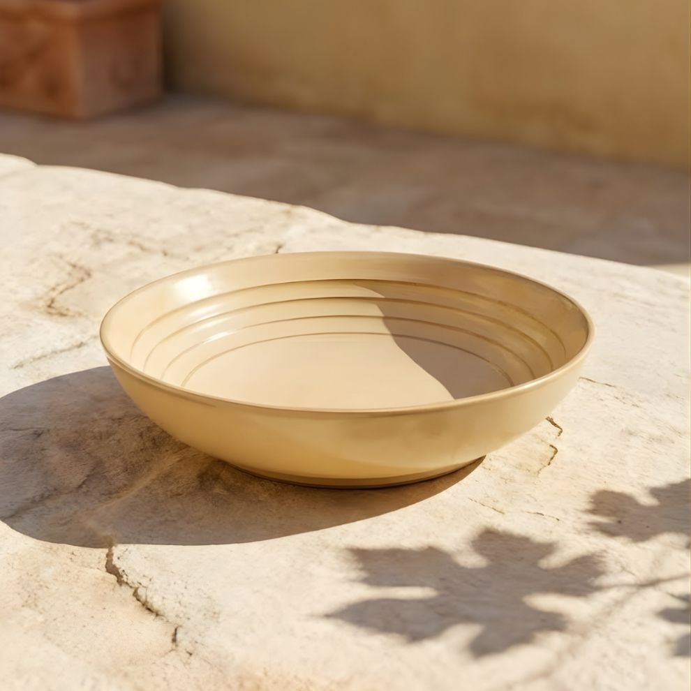 Noce Brown Pasta Plate - 500ml