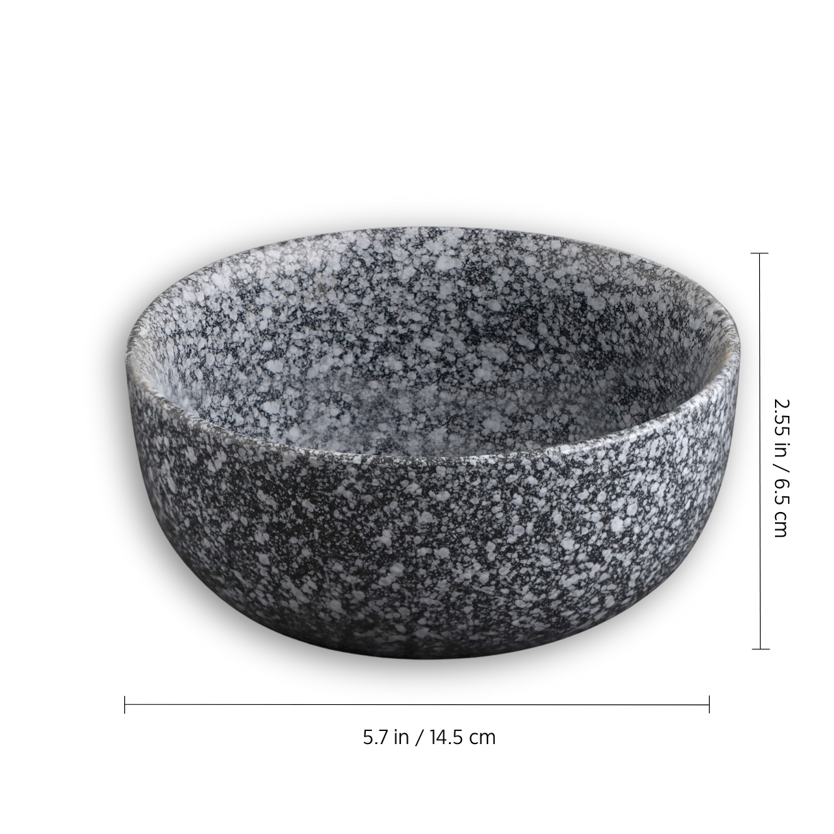 KLÉ Ceramics Soup Bowls | Set of 2 | Ideal for Soups and Cereals | 500 ml (Truffle Granite)