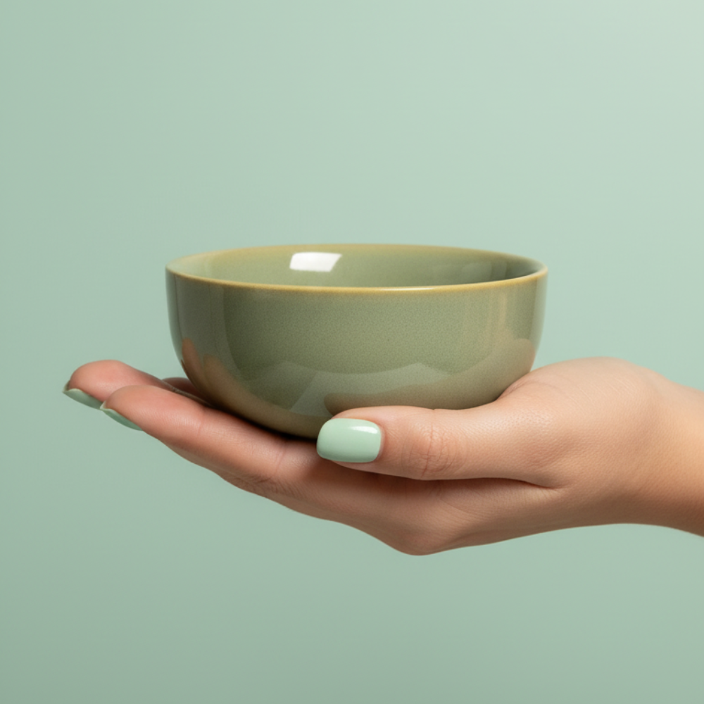 Basil Green Side Serve Bowls