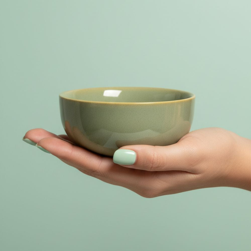 Basil Green Dinner Set