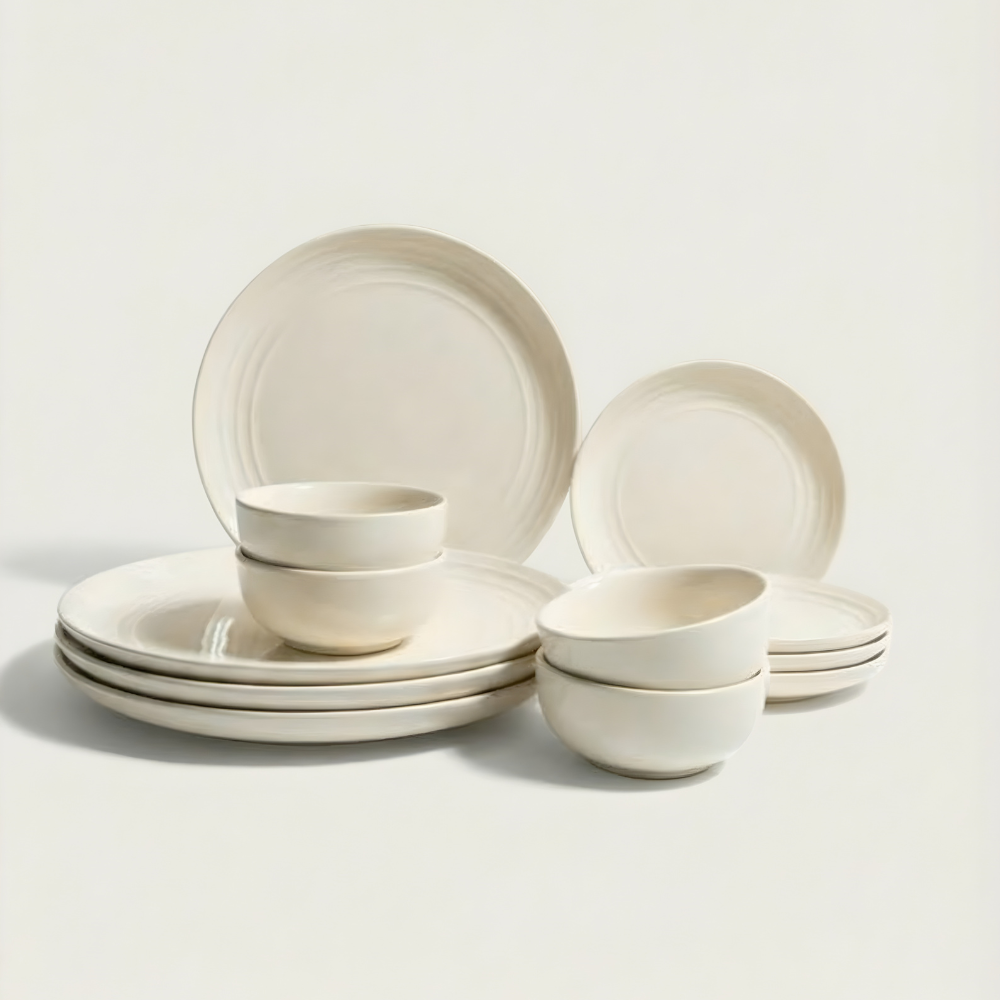 Ricotta White Dinner Set