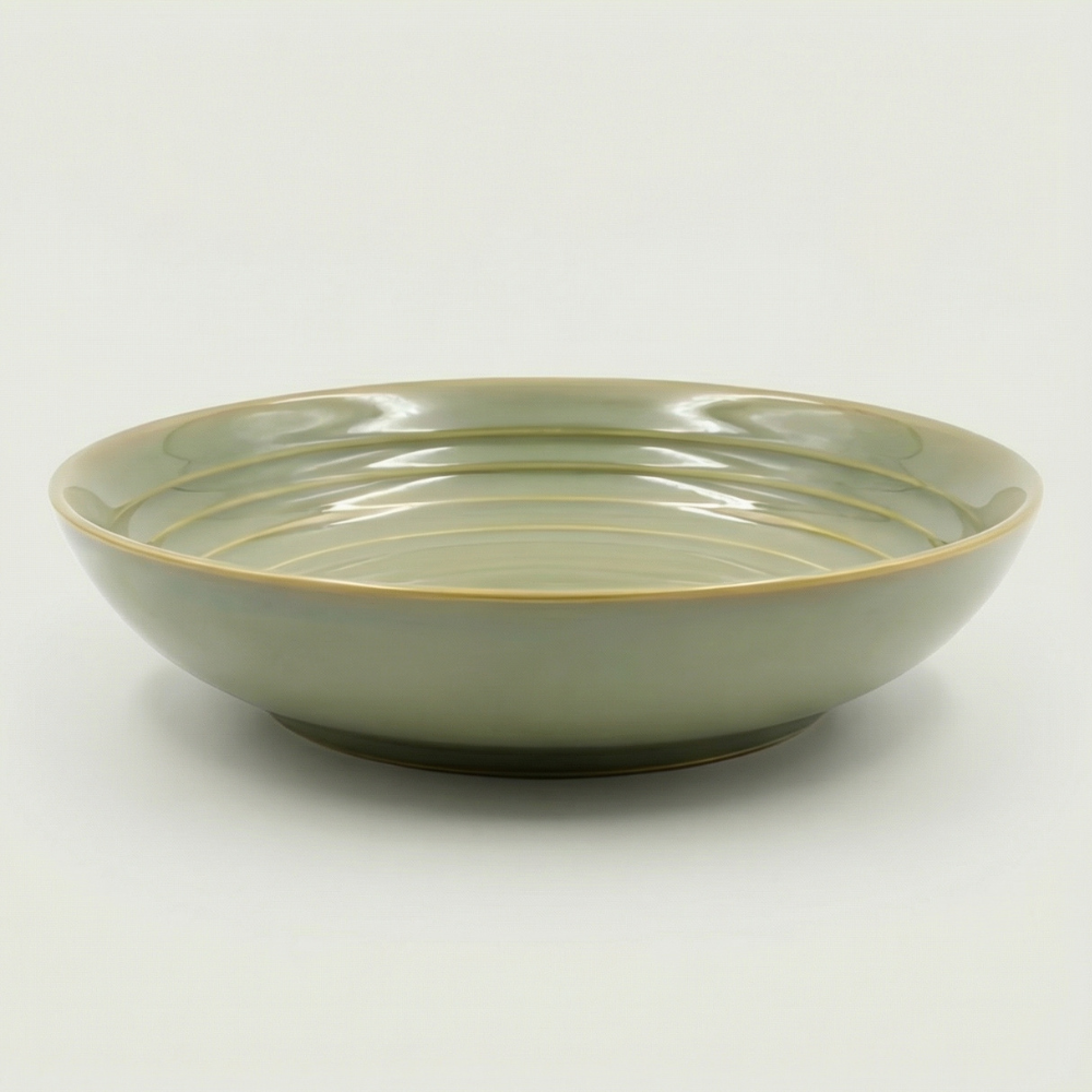 Basil Green Pasta Plate - 650ml