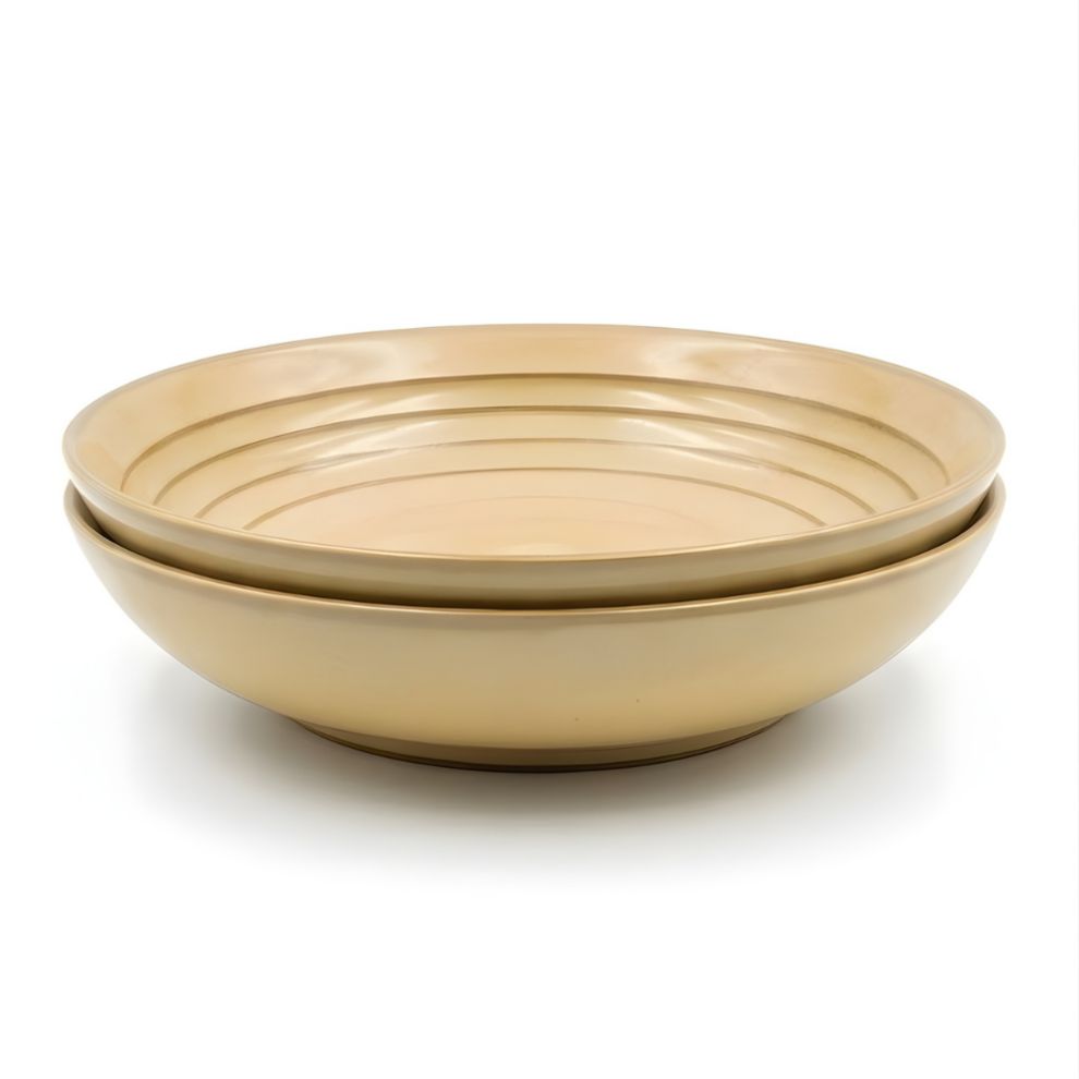 Noce Brown Pasta Plate - 500ml