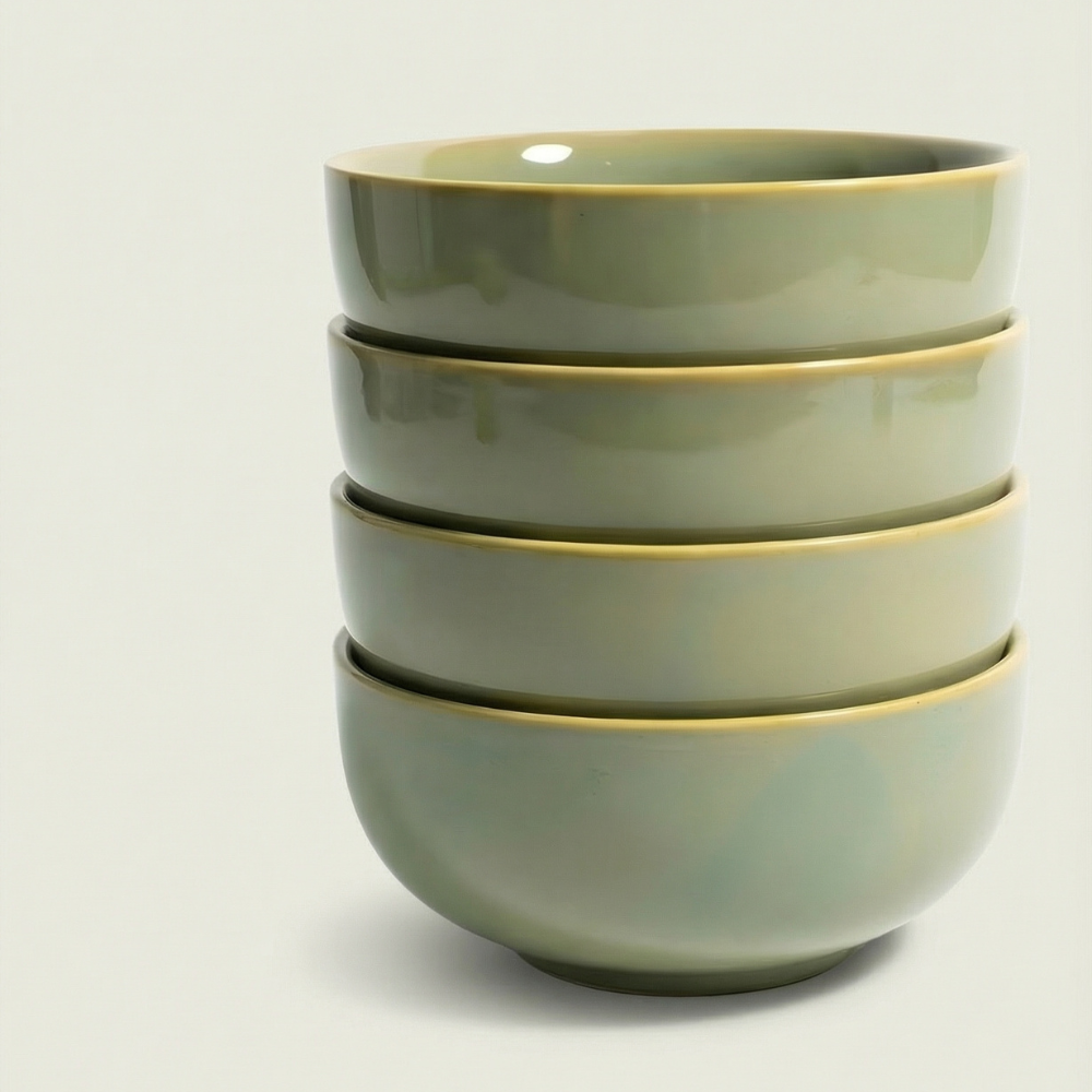 Basil Green Side Serve Bowls